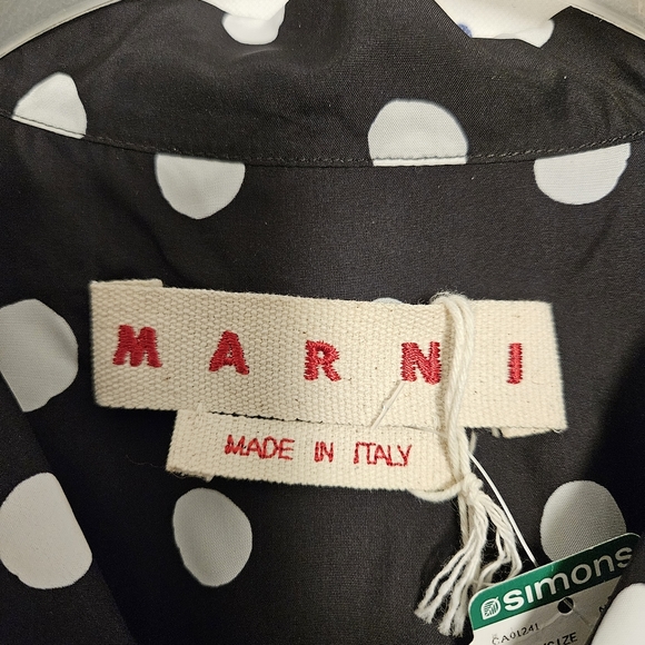 MARNI Oversized Polka-Dot Short Sleeves Shirt - UNISEX - Picture 4 of 8